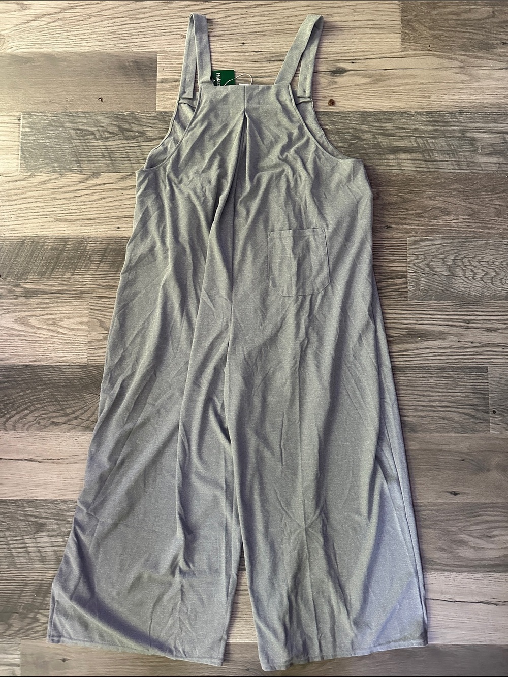 Halara NWT Wide-Leg Jumpsuit with Buttoned Straps - Light Gray women’s 3X - Picture 15 of 16